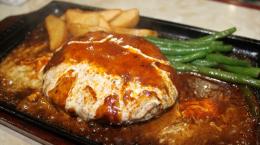 ハンバーグステーキ　チーズのせ